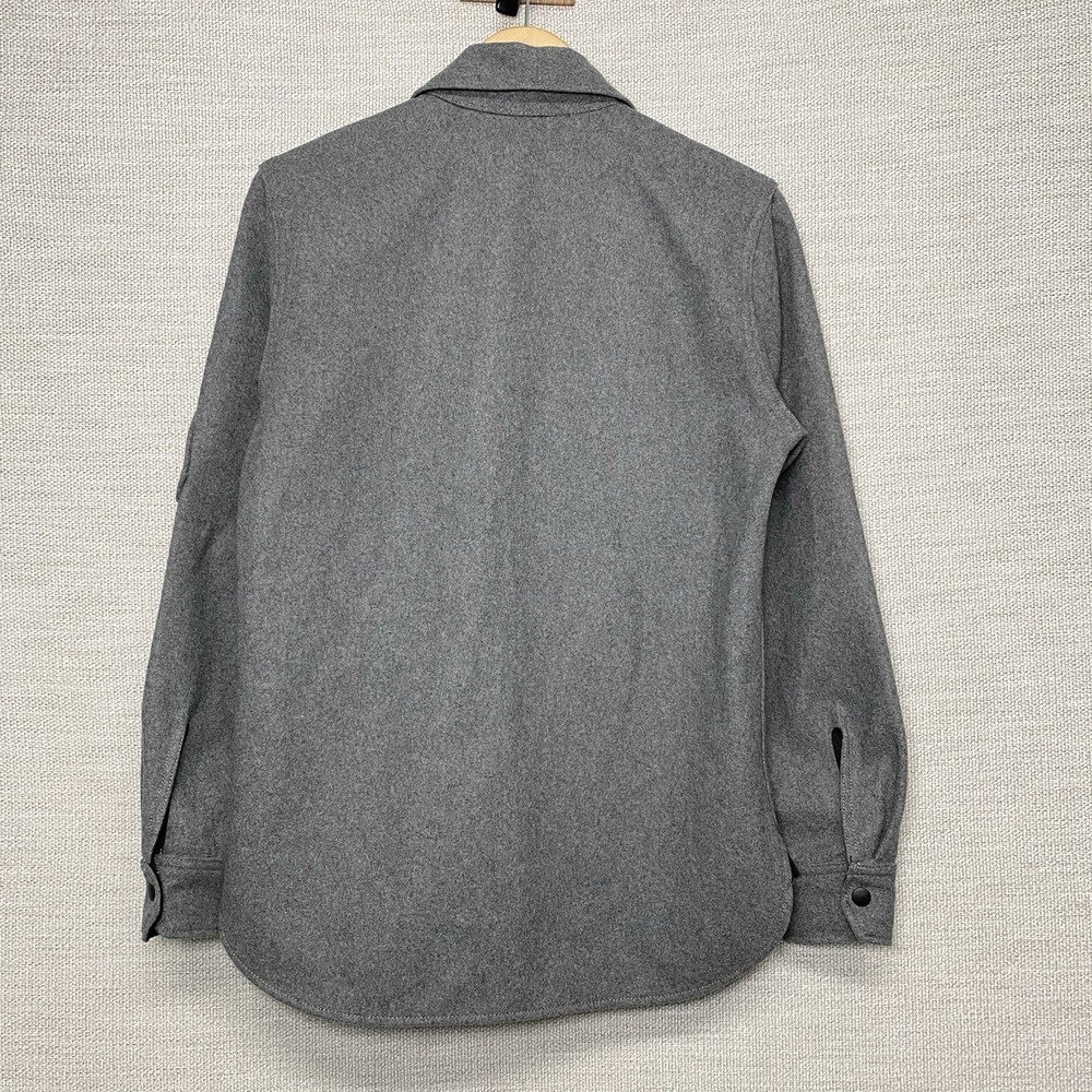 Gustin CPO Shacket XS Mens Heavyweight Flannel Gray Utility Work READ - Picture 2 of 6